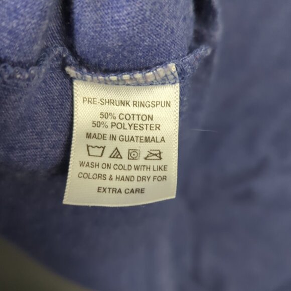 Burlebo T-Shirt Men's L Blue Pocket Tee Long Sleeve Tis The Season Graphic - Picture 10 of 11